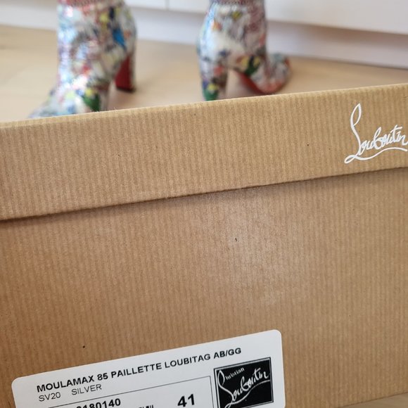 Christian Louboutin Moulamax 85 Paillette Loubietag - Picture 4 of 5